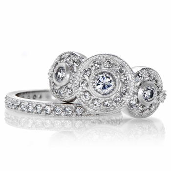 Darla's Vintage Wedding Ring Set
