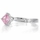 Elisa's Pink Princess Cut CZ Promise Ring