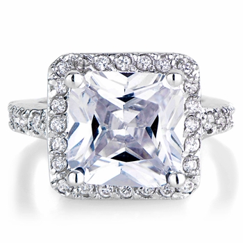 Rian's 5 Carat Princess Cut Engagement Ring