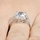 Sheera's Cushion Cut CZ Halo Engagement ring - 8mm