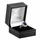 Blue CZ Royal Style Engagement Ring: Silvertone