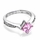 Elisa's Pink Princess Cut CZ Promise Ring