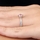Elisa's Pink Princess Cut CZ Promise Ring