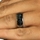 8mm Silvertone Tungsten Carbide Men's Ring with Elvish Script