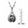 Abalone spinning mosaic ball necklace with Singapore chain
