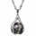 Abalone spinning mosaic ball necklace with Singapore chain