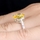 Adalina's Canary CZ Oval Cut Engagement Ring