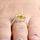 Adalina's Canary CZ Oval Cut Engagement Ring