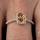 Adela's Champagne Cushion Cut CZ Halo Engagement Ring - Rose Gold