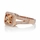 Adelle's 1.96ct Rose Goldtone Princess Cut Champagne CZ Engagement Ring