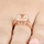 Adelle's 1.96ct Rose Goldtone Princess Cut Champagne CZ Engagement Ring