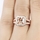 Adelle's 1.96ct Rose Goldtone Princess Cut Champagne CZ Engagement Ring