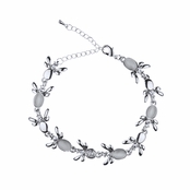 Adelphie's Silvertone Bug Charm Bracelet