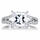 Ainsley's Princess Cut Split Shaft Engagement Ring - 2.0 ct