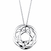 Aislinn's Silvertone Celtic Knot Charm Necklace