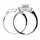 Alesia's Round Cut Halo CZ Wedding Ring Set