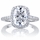 Amerie's  2.5 Carat Cushion Cut Halo Engagement Ring