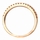 Ana's Rose Goldtone and Champagne CZ Wedding Band