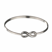 Angiola's Silvertone Infinity Bracelet
