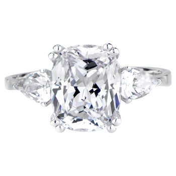 Anise's Cushion Cut CZ Engagement Ring