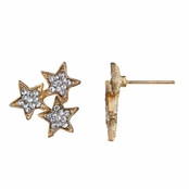 Aniya's Goldtone Star Cluster Stud Earrings