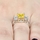 Three Stone Asscher Simulated Canary CZ Ring