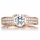 Antonia's Rose Goldtone and Round Cut CZ Engagement Ring