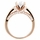 Antonia's Rose Goldtone and Round Cut CZ Engagement Ring