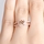 Ariane's Rose Gold Engagement Ring - Champagne CZ with Halo
