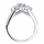 Karola's Art Deco Cubic Zirconia Wedding Ring Set