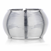 Ashleigh's Wide Silverstone Ribbed Cuff Bracelet