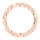 Astrid's Rose Goldtone and Peach Marquise Cut CZ Eternity Ring Band