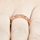 Astrid's Rose Goldtone and Peach Marquise Cut CZ Eternity Ring Band