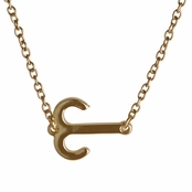 Athena's Goldtone Zodiac Charm Necklace - Aries