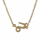 Athena's Goldtone Zodiac Charm Necklace - Capricorn