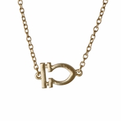 Athena's Goldtone Zodiac Charm Necklace - Libra