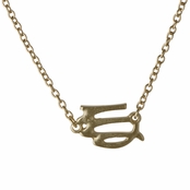 Athena's Goldtone Zodiac Charm Necklace - Virgo