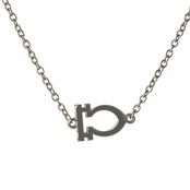 Athena's Silvertone Zodiac Charm Necklace - Libra