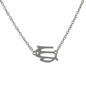 Athena's Silvertone Zodiac Charm Necklace - Virgo