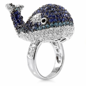Baby Beluga's Whale Cocktail Ring