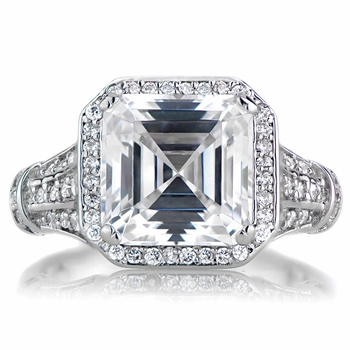 Barbara's Estate Style Asscher Cut Engagement Ring