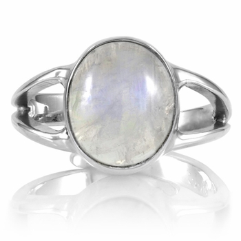 Belinda's Oval Cut Simulated Moonstone Ring