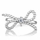 Bow Promise Ring - Silvertone Remember Bow
