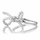 Bow Promise Ring - Silvertone Remember Bow