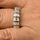 Brandy's Silver Plated Cubic Zirconia Eternity Ring Band