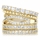 Brenna's Set of 5 Stackable Rings - Goldtone