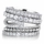 Brenna's Set of 5 Stackable Rings - Silvertone