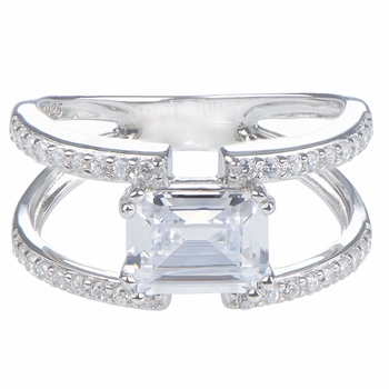 Brie's Double Row Emerald Cut Engagement Ring