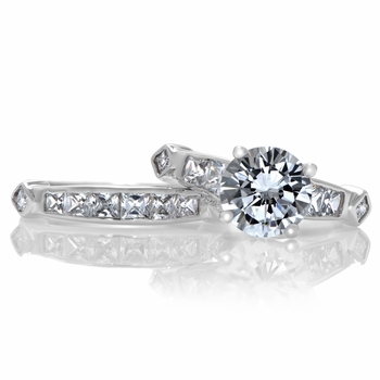 Brooke's CZ Wedding Ring Set