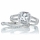 Cadence's Princess Cut CZ Wedding Ring Set